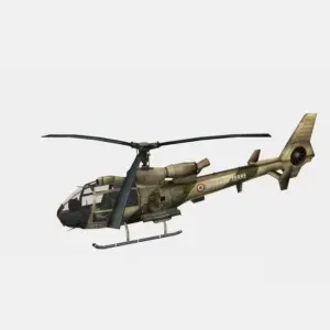 Aérospatiale Gazelle Helicopter 3D Printable Model