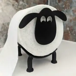 Working Goat or Sheep toilet paper roll dispenser / holder