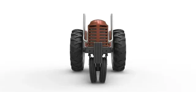 Vintage Small block Pulling tractor Version 4 Scale 1:25 — Фото 6 из 9