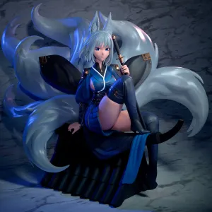 Kaga Azur Lane - Shinobi 9 Tails Skin