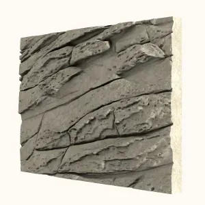 Layered Stone Wall – Modular 3D Printable Panel