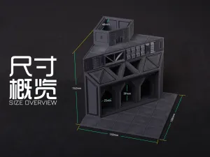 【1/250】水下遗迹:深潮研究所(科幻风格鱼缸造景)