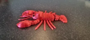 Articulated Print-in-Place Flexi Multicolor Lobster