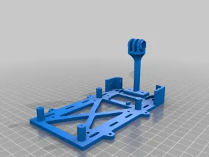Jetson Nano base with camera mount and antenna mounts