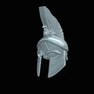Spartan Crest Wearable Helmet STL Greek Warrior 3D Printable