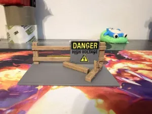 Danger High Voltage Fence
