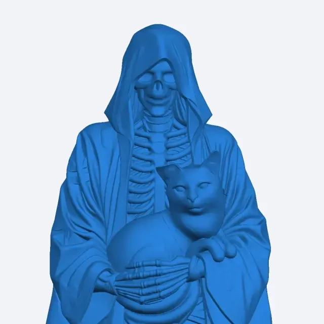 Скелет и кошка