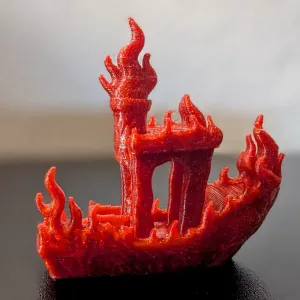 Flame Benchy – The Burning Testboat