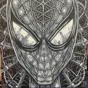 Spider-man BW Hueforge 200x200