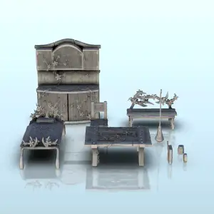 Medieval fantasy house interior (set of 10 pieces) (6) - min