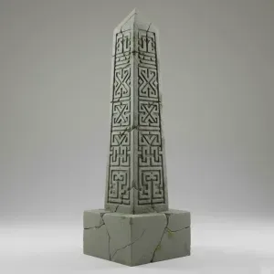 Ancient Obelisk of Echoes – Lost Temple Relic Diorama