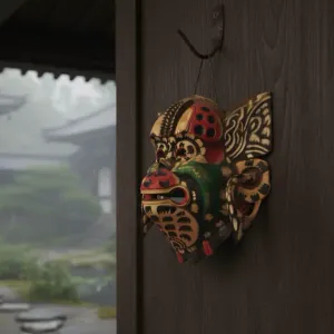 Japanese Mask Multicolor decoration