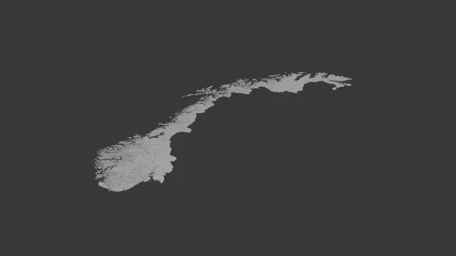 Counties of Norway. 3D Map puzzle (19-piece) — Image 2 of 2