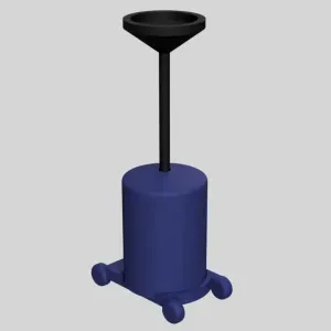 Waste oil container Kit Card - 1:24 scale diorama