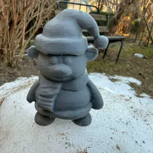 Winter Teddy Bear in a Cap