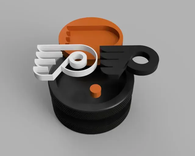 Hockey Puck with Flyers Logo — Фото 2 из 9