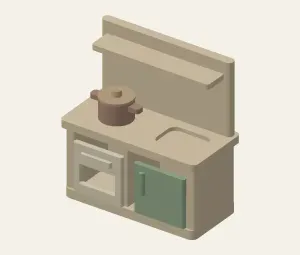EDIXON MINIKITCHEN | Desktop Kitchen - 5 STL