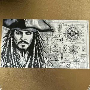 Jack Sparrow Hueforge art
