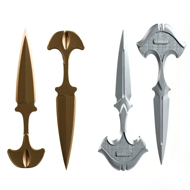 Ergonomic Daggers Set – 2 3D Printable 3MF Models
