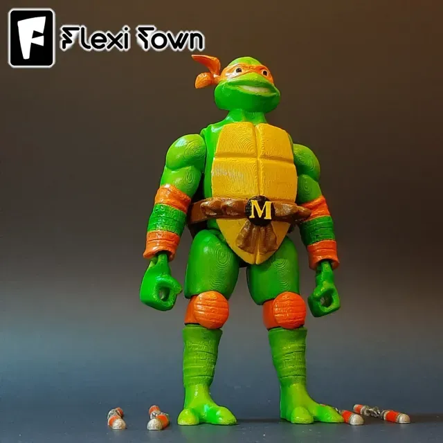 Flexi Print-in-Place Teenage Mutant Ninja Turtles, Michelang — Фото 6 из 9