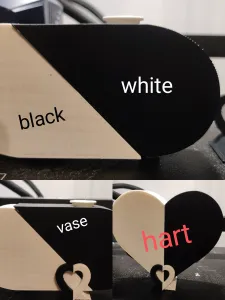 hart shaped flower holder