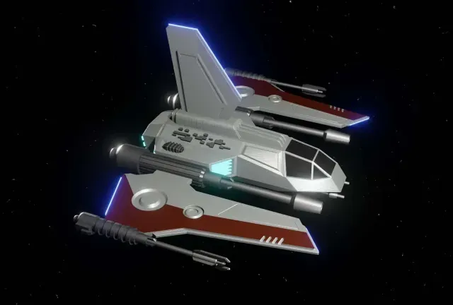 Space Ship Miniature 3D Model