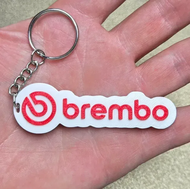 Brembo Logo Keychain - 2 versions, Multi and NO Multi-color — Фото 3 из 7