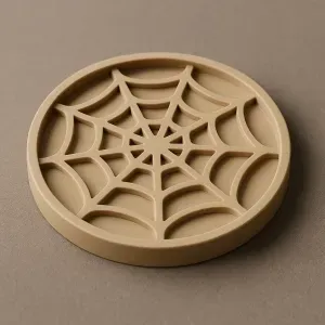 Halloween : spider web coaster