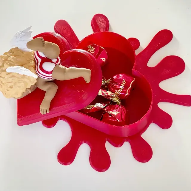 Cupid Falling For Love -Heart box container — Image 8 of 9