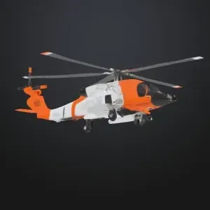 U.S. Coast Guard MH-60T Helicopter Model