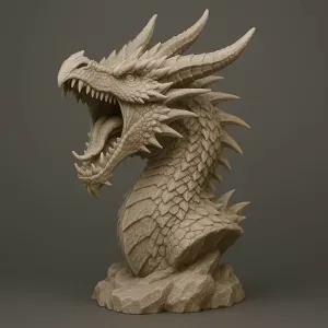 Dragon Head Rock stand AI