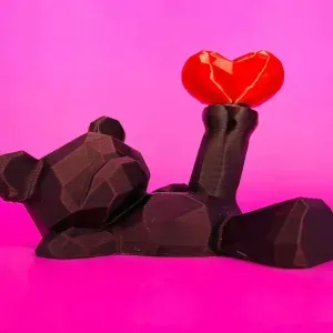 Teddy bear & heart