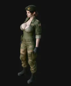 sexy military woman