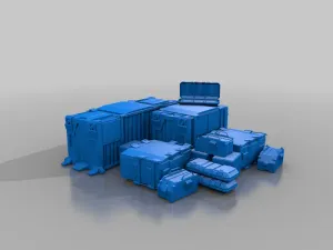 freight containers - scifi - terrain