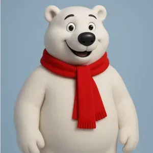 Polar Bear 00s Vintage Christmas
