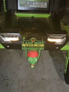 Landmine Lawnmower Sign