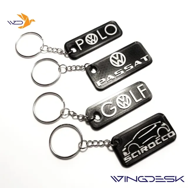 VOLKSWAGEN KEYCHAIN GOLF POLO SCIROCCO PASSAT TIGUAN TAYRON