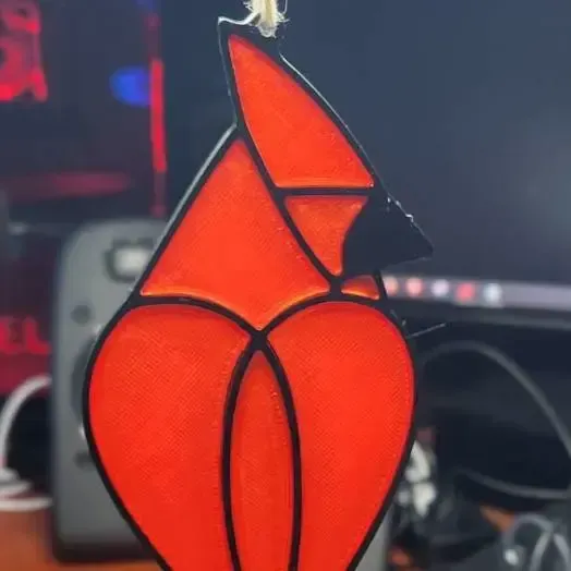 Cardinal Sun Catcher