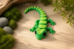 Leaf Lizard Flexi Toy - Articulated Nature Fidget