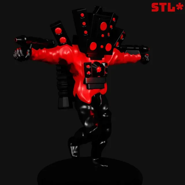 UPGRADED TITAN SPEAKERMAN FROM SKIBIDI TOILET | 3D FAN ART — Фото 3 из 9