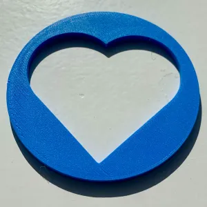 Heart Coaster for large mugs/cups
