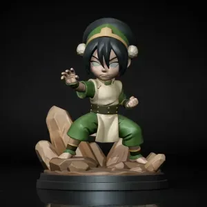 Toph Chibi STL – Avatar The Last Airbender 3D Print Model