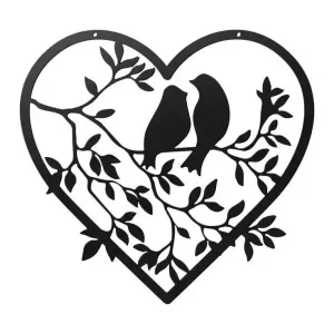 love bird heart wall art