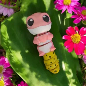 Mini Flexi Articulating Gecko Holding a Heart