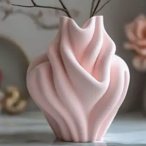 Ripple Bubblegum Vase