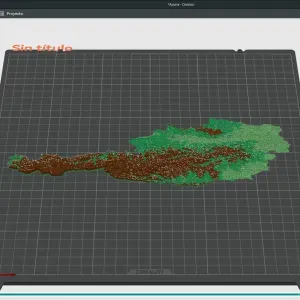Districts of Austria. 3D Map puzzle (94 pieces)