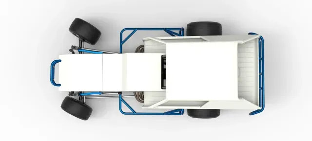 Vintage Dirt Modified stock car V8 while turning Scale 1:25 — Image 8 of 9