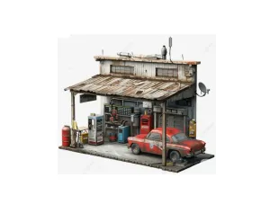 Rusty Auto Repair Garage