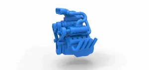 Engine V8 with triple supercharger Version 1 Scale 1:25
