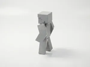 Steve Minecraft Character Figurine Gaming 3D Printable
